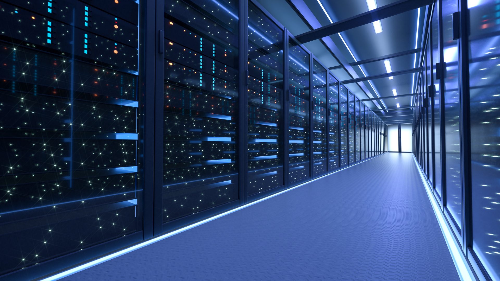 Enterprise data center server room